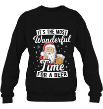 Load image into Gallery viewer, It’s The Most Wonderful Time For A Beer Santa Drinking Gift T-Shirt, Ladies T-Shirt,  Sweatshirt, Hoodie 2D
