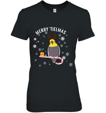 Load image into Gallery viewer, Merry Tielmas Funny Cockatiel Christmas Holiday Bird Pullover T-Shirt, Ladies T-Shirt,  Sweatshirt, Hoodie 2D
