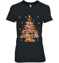 Load image into Gallery viewer, Cavapoo Christmas Tree Funny Santa Cavoodle Dog Xmas T-Shirt, Ladies T-Shirt,  Sweatshirt, Hoodie 2D

