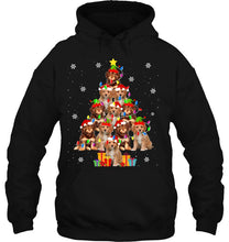 Load image into Gallery viewer, Cavapoo Christmas Tree Funny Santa Cavoodle Dog Xmas T-Shirt, Ladies T-Shirt,  Sweatshirt, Hoodie 2D
