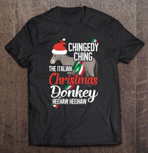 Load image into Gallery viewer, Dominick The Christmas Donkey Italian Christmas Donkey T-Shirt, Ladies T-Shirt,  Sweatshirt, Hoodie 2D
