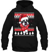 Load image into Gallery viewer, Funny Christmas Boston Terrier Dog Gift T-Shirt, Ladies T-Shirt,  Sweatshirt, Hoodie 2D
