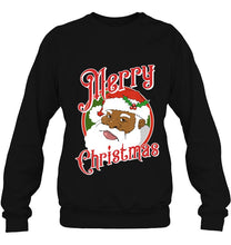 Load image into Gallery viewer, Black Merry Christmas Santa Claus T-Shirt, Ladies T-Shirt, LongSleeve, Sweatshirt, Hoodie 2D
