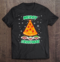 Load image into Gallery viewer, Funny Pizza Shirt Merry Crustmas Christmas Pizza T-Shirt, Ladies T-Shirt,  Sweatshirt, Hoodie 2D
