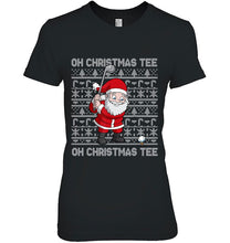 Load image into Gallery viewer, Golf Oh Christmas Tee Santa Claus Golfer Ugly Christmas T-Shirt, Ladies T-Shirt, LongSleeve, Sweatshirt, Hoodie 2D
