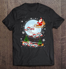 Load image into Gallery viewer, Helicopter Reindeer Santa Funny Pilot Christmas Gifts T-Shirt, Ladies T-Shirt, LongSleeve, Sweatshirt, Hoodie 2D
