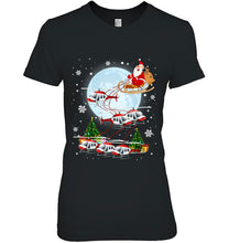 Load image into Gallery viewer, Helicopter Reindeer Santa Funny Pilot Christmas Gifts T-Shirt, Ladies T-Shirt, LongSleeve, Sweatshirt, Hoodie 2D
