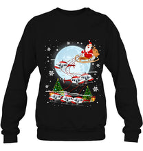 Load image into Gallery viewer, Helicopter Reindeer Santa Funny Pilot Christmas Gifts T-Shirt, Ladies T-Shirt, LongSleeve, Sweatshirt, Hoodie 2D

