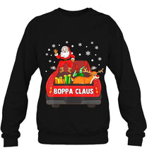 Load image into Gallery viewer, Mens Boppa Claus Shirt Red Truck Santa Reindeer Elf Christmas T-Shirt, Ladies T-Shirt, LongSleeve, Sweatshirt, Hoodie 2D
