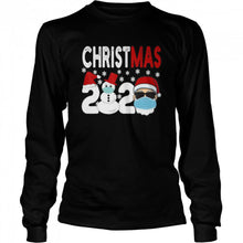 Load image into Gallery viewer, 2020 Christmas Santa wearing Face Mask  T-Shirt, Ladies T-Shirt, LongSleeve, Sweatshirt, Hoodie 2D
