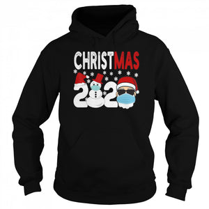 2020 Christmas Santa wearing Face Mask  T-Shirt, Ladies T-Shirt, LongSleeve, Sweatshirt, Hoodie 2D