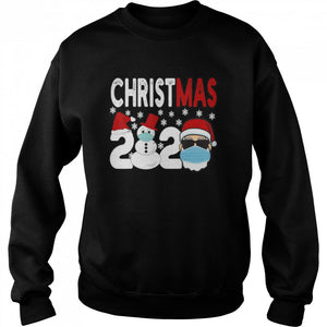 2020 Christmas Santa wearing Face Mask  T-Shirt, Ladies T-Shirt, LongSleeve, Sweatshirt, Hoodie 2D