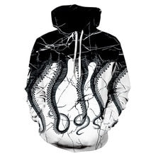 3D Kraken octopus Happy Halloween Hoodie pullover all cover printed 3D