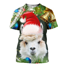 Load image into Gallery viewer, Alpaca Mery Christmas SUIT Hoodie 3D, Zip Hoodie 3D, T-Shirt 3D, Sweatshirt 3D, Short Pant 3D, Tank Top 3D
