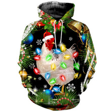 Load image into Gallery viewer, Chicken Christmas clothes  SUIT Hoodie 3D, Zip Hoodie 3D, T-Shirt 3D, Sweatshirt 3D, Short Pant 3D, Tank Top 3D
