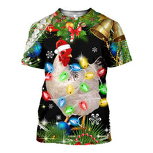 Load image into Gallery viewer, Chicken Christmas clothes  SUIT Hoodie 3D, Zip Hoodie 3D, T-Shirt 3D, Sweatshirt 3D, Short Pant 3D, Tank Top 3D
