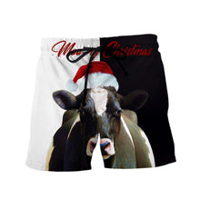 Load image into Gallery viewer, Copy of Cow Christmas clothes SUIT Hoodie 3D, Zip Hoodie 3D, T-Shirt 3D, Sweatshirt 3D, Short Pant 3D

