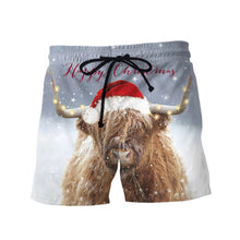 Load image into Gallery viewer, Highland cattle Christmas clothes SUIT Hoodie 3D, Zip Hoodie 3D, T-Shirt 3D, Sweatshirt 3D, Short Pant 3D
