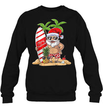 Load image into Gallery viewer, Merry Christmas Santa Claus Summer Holiday Version T-Shirt, Ladies T-Shirt, LongSleeve, Hoodie 2D

