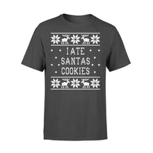 Load image into Gallery viewer, I Ate Santas Cookies Christmas T-Shirt, Ladies T-Shirt 2D
