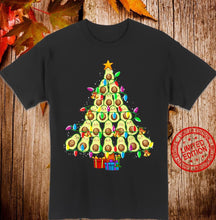Load image into Gallery viewer, Avocado Christmas Tree Cute Xmas Tree Avocado  T-Shirt, Ladies T-Shirt 2D
