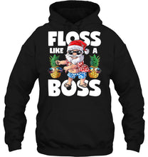 Load image into Gallery viewer, Floss Like A Boss Santa Claus Christmas T-Shirt, Ladies T-Shirt, LongSleeve, Hoodie 2D
