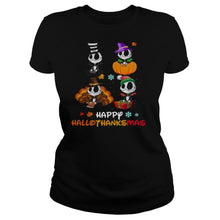 Load image into Gallery viewer, Baby Jack Skellington Halloween And Merry Christmas Happy Hallothanksmas 2020 T-Shirt, Ladies T-Shirt, LongSleeve, Sweatshirt, Hoodie 2D
