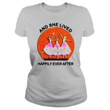 Load image into Gallery viewer, Ballet Girls Mask And She Lived Happily Ever After Halloween T-Shirt, Ladies T-Shirt, LongSleeve, Sweatshirt, Hoodie 2D
