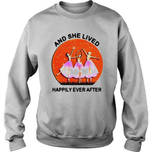 Load image into Gallery viewer, Ballet Girls Mask And She Lived Happily Ever After Halloween T-Shirt, Ladies T-Shirt, LongSleeve, Sweatshirt, Hoodie 2D
