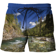 Load image into Gallery viewer, Mens Beach 3D Boat Printed Shorts Gym Fitness Running For Summer Men's Cool Sport Short Pants 3D Swim Trunks
