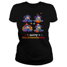 Load image into Gallery viewer, Bourriquet Disney Halloween And Merry Christmas Happy Hallothanksmas 2020 T-Shirt, Ladies T-Shirt, LongSleeve, Sweatshirt, Hoodie 2D
