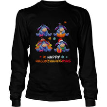 Load image into Gallery viewer, Bourriquet Disney Halloween And Merry Christmas Happy Hallothanksmas 2020 T-Shirt, Ladies T-Shirt, LongSleeve, Sweatshirt, Hoodie 2D
