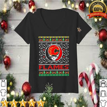 Load image into Gallery viewer, Calgary Flames X Grateful Dead Christmas T-Shirt, Ladies T-Shirt, LongSleeve, Sweatshirt, Hoodie 2D
