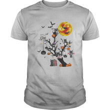 Load image into Gallery viewer, Cat Tree Happy Halloween T-Shirt, Ladies T-Shirt, LongSleeve, Sweatshirt, Hoodie 2D

