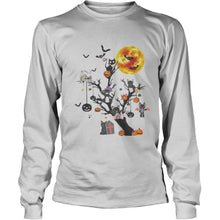 Load image into Gallery viewer, Cat Tree Happy Halloween T-Shirt, Ladies T-Shirt, LongSleeve, Sweatshirt, Hoodie 2D
