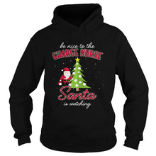 Load image into Gallery viewer, Charge Nurse Christmas Santa Is Watching Xmas T-Shirt, Ladies T-Shirt, LongSleeve, Sweatshirt, Hoodie 2D
