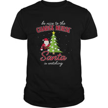 Load image into Gallery viewer, Charge Nurse Christmas Santa Is Watching Xmas T-Shirt, Ladies T-Shirt, LongSleeve, Sweatshirt, Hoodie 2D
