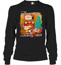 Load image into Gallery viewer, Charlie Brown And Snoopy This Is My Watching Ugly Christmas T-Shirt, Ladies T-Shirt, LongSleeve, Sweatshirt, Hoodie 2D
