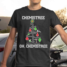 Load image into Gallery viewer, Chemistree Oh Chemistrees Christmas T-Shirt, Ladies T-Shirt 2D
