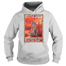 Load image into Gallery viewer, Christmas Cat It’s The Most Wonderful Time Of The Year T-Shirt, Ladies T-Shirt, LongSleeve, Sweatshirt, Hoodie 2D
