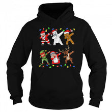 Load image into Gallery viewer, Christmas Dabbing Santa Elf And Friends Boys Dab Xmas T-Shirt, Ladies T-Shirt, LongSleeve, Sweatshirt, Hoodie 2D
