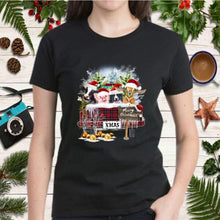 Load image into Gallery viewer, Christmas Farm Animals  T-Shirt, Ladies T-Shirt, LongSleeve, Sweatshirt, Hoodie 2D
