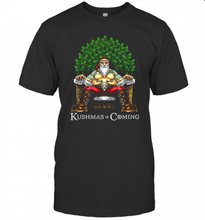 Load image into Gallery viewer, Christmas Santa Kushmas Is Coming T-Shirt, Ladies T-Shirt, LongSleeve, Sweatshirt, Hoodie 2D

