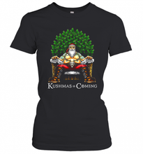 Load image into Gallery viewer, Christmas Santa Kushmas Is Coming T-Shirt, Ladies T-Shirt, LongSleeve, Sweatshirt, Hoodie 2D
