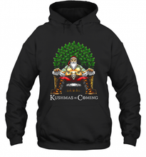 Load image into Gallery viewer, Christmas Santa Kushmas Is Coming T-Shirt, Ladies T-Shirt, LongSleeve, Sweatshirt, Hoodie 2D
