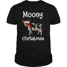 Load image into Gallery viewer, Cow Light Mooey Christmas T-Shirt, Ladies T-Shirt, LongSleeve, Sweatshirt, Hoodie 2D
