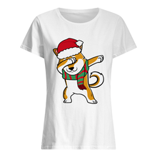 Load image into Gallery viewer, Dabbing Corgi Christmas Tee For Dog Lover T-Shirt, Ladies T-Shirt, LongSleeve, Sweatshirt, Hoodie 2D
