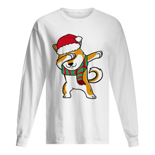 Load image into Gallery viewer, Dabbing Corgi Christmas Tee For Dog Lover T-Shirt, Ladies T-Shirt, LongSleeve, Sweatshirt, Hoodie 2D
