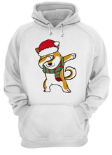 Load image into Gallery viewer, Dabbing Corgi Christmas Tee For Dog Lover T-Shirt, Ladies T-Shirt, LongSleeve, Sweatshirt, Hoodie 2D
