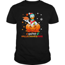 Load image into Gallery viewer, Daisy Duck Happy Hallothanksmas Halloween Thanksgiving Christmas T-Shirt, Ladies T-Shirt, LongSleeve, Sweatshirt, Hoodie 2D
